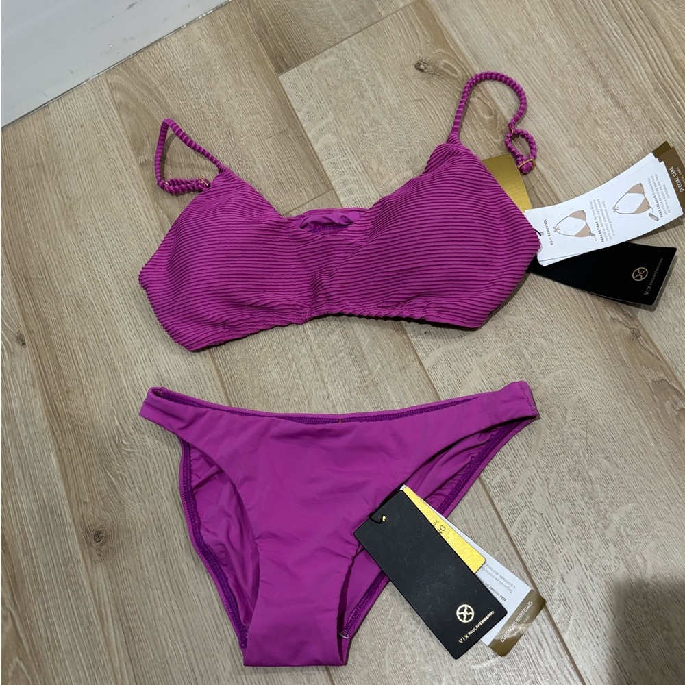 Vix Magenta Bikini Set